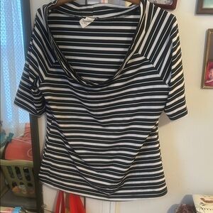 Angel Black and White Striped Shirt
